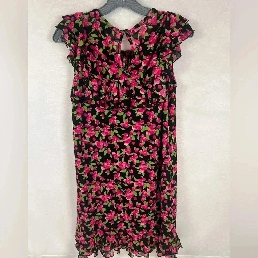 ModCloth Jam Packed on the Prairie Raspberry Dress - Picture 3 of 9